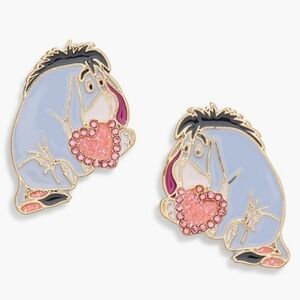 🔹️Disney🔹️ BAUBLEBAR WINNIE THE POOH “EEYORE” VALENTINE'S HEART STUD EARRINGS